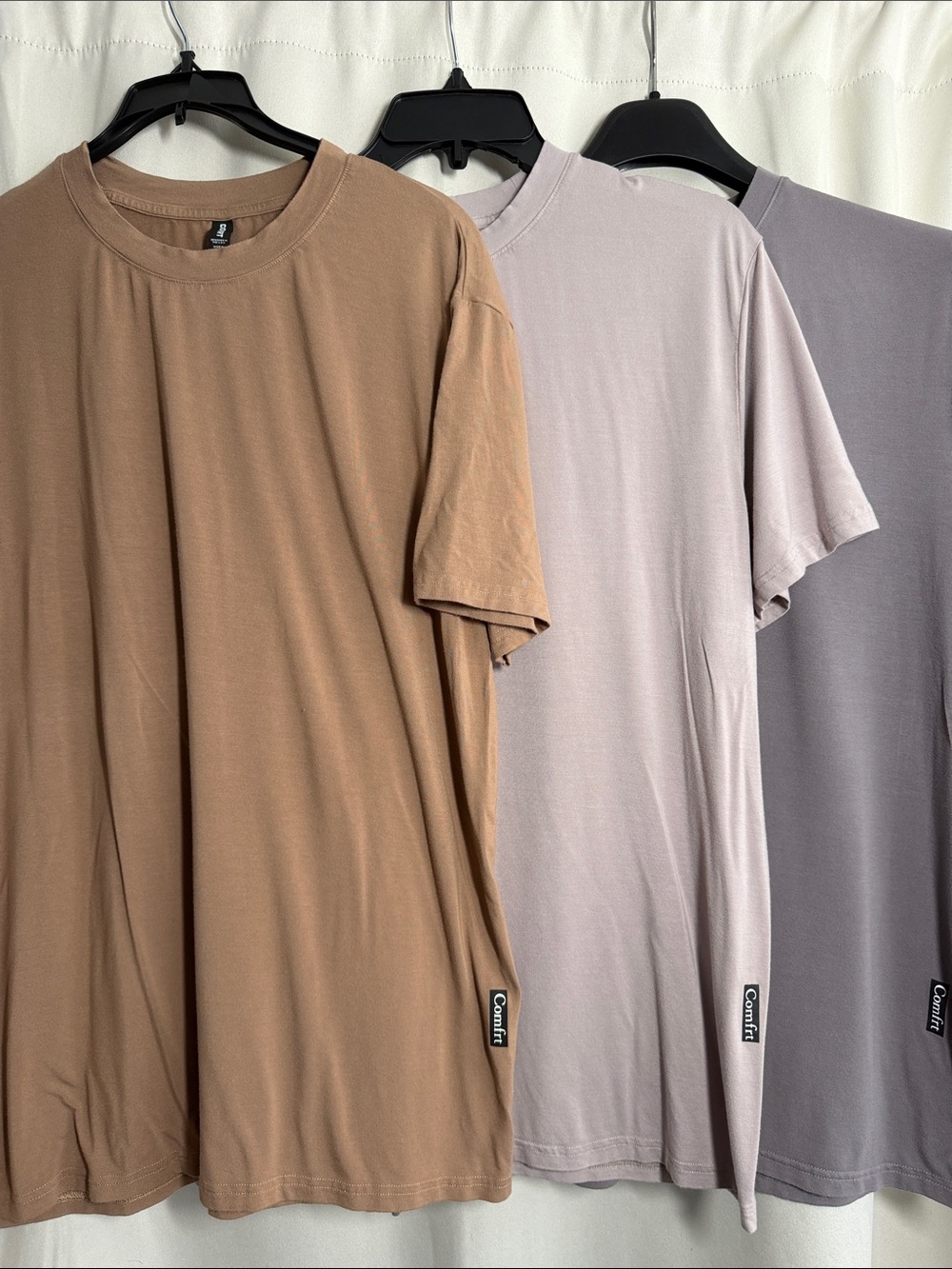 Comfrt Bundle T Shirt Bundle Unisex Tee Brown Tan Gray Medium